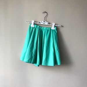 Teal A Skirt